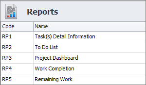 reporting task templates