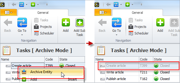 Manual and Auto Archiving