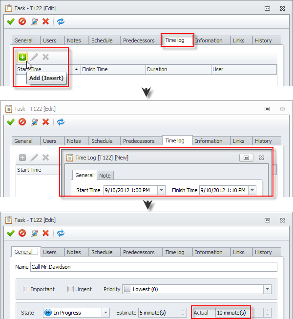 manual time tracking